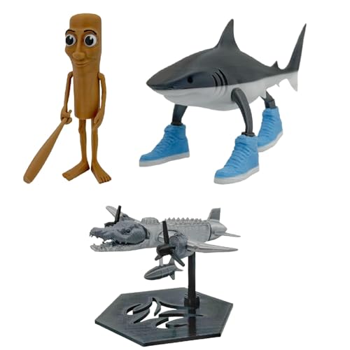 LYEAA Tung Tung Tung Sahur Figur Spielzeug, tralalero Tralala Figur, 3D Gedruckter Hai in Schuhen Tiere lustiges Sammlerstück for Sammlung und Dekoration LYEAA Tung Tung Tung Sahur Figur Spielzeug, tralalero Tralala Figur, 3D Gedruckter Hai in Schuhen Tiere lustiges Sammlerstück for Sammlung und Dekoration von LYEAA