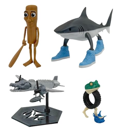 LYEAA Tung Tung Tung Sahur Figur Spielzeug, tralalero Tralala Figur, 3D Gedruckter Hai in Schuhen Tiere lustiges Sammlerstück for Sammlung und Dekoration LYEAA Tung Tung Tung Sahur Figur Spielzeug, tralalero Tralala Figur, 3D Gedruckter Hai in Schuhen Tiere lustiges Sammlerstück for Sammlung und Dekoration von LYEAA