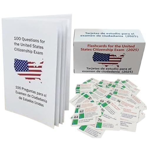 LYEAA US -Staatsbürgerschaftstest Flash -Karten 100 USCIS -Fragen zur Untersuchung und Praxis for Einbürgerungsprüfungen von LYEAA