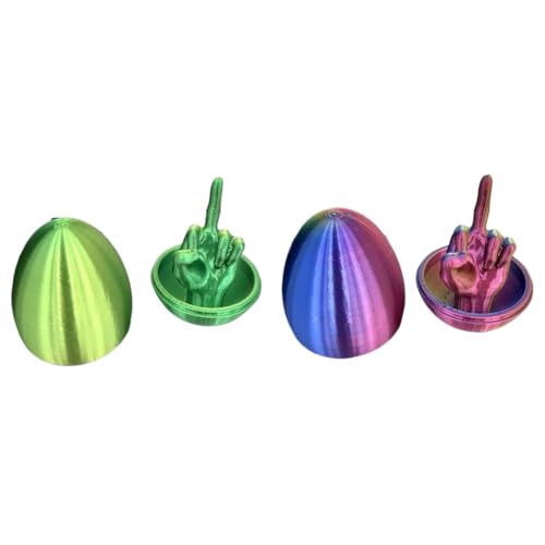 LYEAA Urkomisch 3D -Gedruckter Mittelfingerei - einzigartiges Knebelgeschenk for Freunde und Familie in diesem Ostern von LYEAA