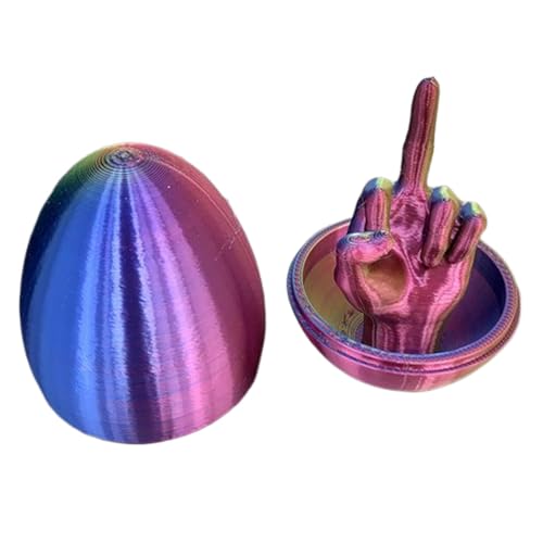 LYEAA Urkomisch 3D -Gedruckter Mittelfingerei - einzigartiges Knebelgeschenk for Freunde und Familie in diesem Ostern von LYEAA