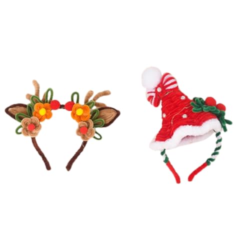 LYEAA Weihnachtsbaum leuchtendes Haarband mit Pompons und Perlen for Frauen und Mädchen, leuchtendes Haarband LYEAA Weihnachtsbaum leuchtendes Haarband mit Pompons und Perlen for Frauen und Mädchen, leuchtendes Haarband von LYEAA