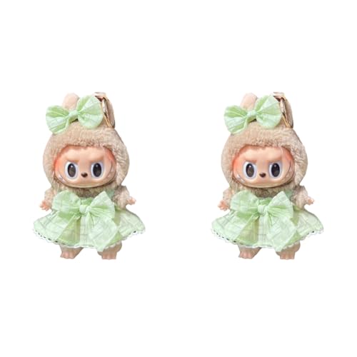 LYEAA for dollu 17 cm Puppenzubehör Mini Puppenkleidung Keine Puppe (grüne Süßigkeitenkleid) von LYEAA