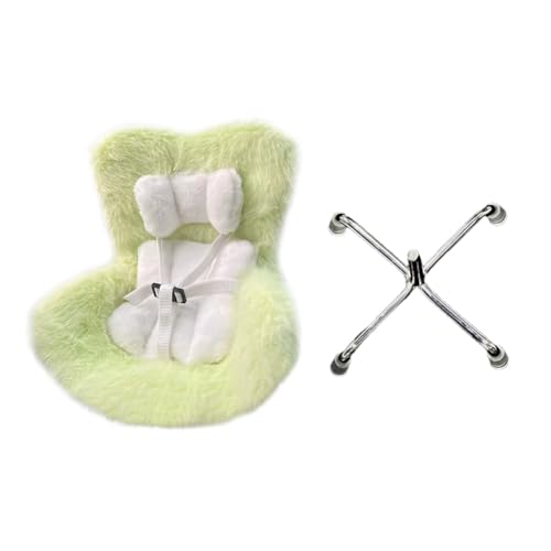 LYEAA mini plüschpuppensicherheit Sitzwagen -Autoverzierung für 17 cm Plüschpuppen (grün) von LYEAA