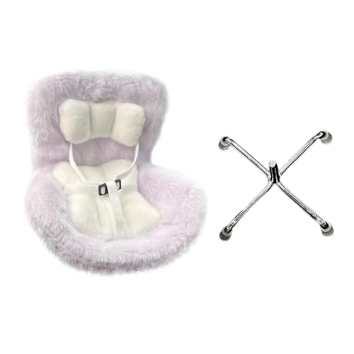 LYEAA mini plüschpuppensicherheit Sitzwagen -Autoverzierung für 17 cm Plüschpuppen (lila) von LYEAA
