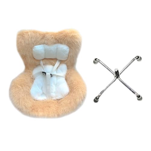 LYEAA mini plüschpuppensicherheit Sitzwagen Sitzwagen Ornament für 17 cm Plüschpuppen (Karamell) von LYEAA