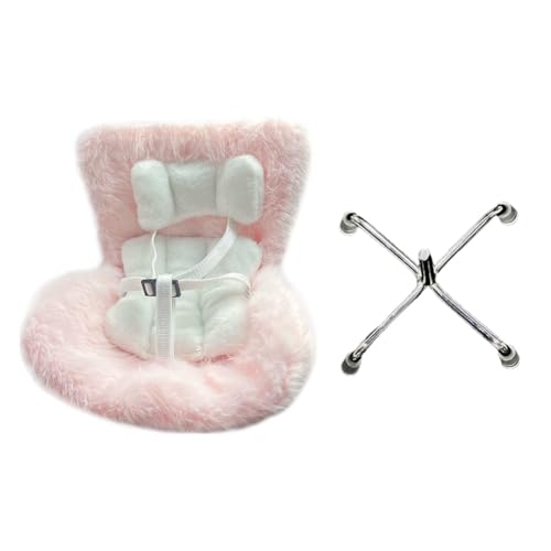 LYEAA mini plüschpuppensicherheit Sitzwagen Sitzwagen Ornament für 17 cm Plüschpuppen (rosa) von LYEAA