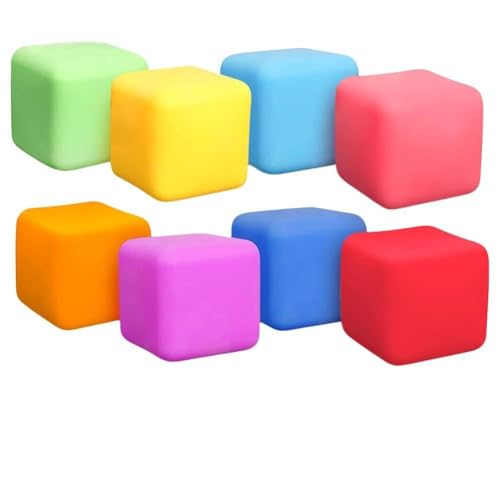 LYEAA niedliche Würfel Squeeze Spielzeugstress Relief Würfel Dekompression Spielzeug tränenresistenter Würfel Dekompression Artefakt für Geburtstagsgeschenk (5,5 cm88g) von LYEAA