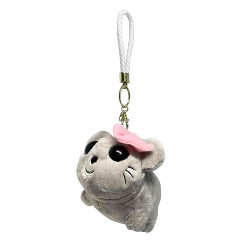 LYEAA süße gestrickte traurhamsterpuppe süße Hamster tierplushie Keyring handgefertigte traur Hamster Stricke duge handgewebte Hamster Ornament Home TREC Decor (e) von LYEAA