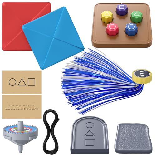 LYEON Gonggi Koreanisches Spiel, Tintenfisch Koreanisches Traditionelles Volksspiel Set, DDAKJI, Jebi Chagi, Gong-gi, Biseokchigi, Paeng-y, Koreanisches Wurfspiel, Hand-Augen-Koordinationstraining von LYEON
