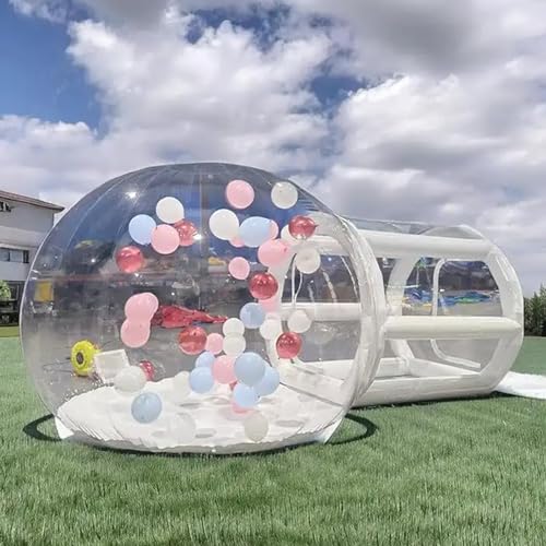 Aufblasbares Blasenzelt, transparentes Ballonkuppelzelt, Gartenzelt, geeignet für Veranstaltung, Ausstellung, Party, Hochzeit, Geburtstag, Dekoration, (10Ft) von LYFDPN