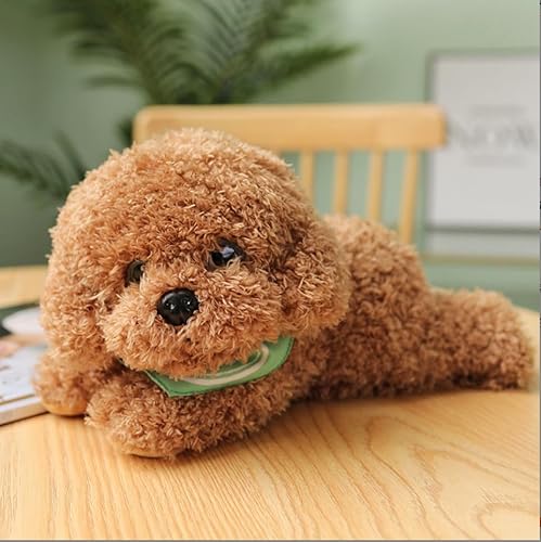 LYH2019 Teddy Dog Plush Toy - Realistic Stuffed Puppy, Soft Furry Huggable Plush Pillow for Boys & Girls, Home Decoration(Light Brown,38CM) von LYH2019