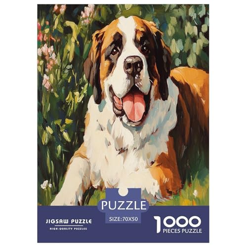 BAdler Dogs Puzzle 1000-teilige Schwer Puzzle Spielzeug Pädagogisches Spiel Impossible Herausforderungsspielzeug Für Erwachsene Und Kinder Ab 12 Jahren 70x50cm/1000pcs von LYJSMDAAA