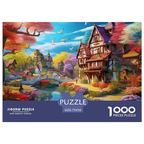 Cityscape ArchitectureJigsaw Puzzle, 1000 Pieces, Nachhaltige Spiele, Jigsaw Puzzle for Adults and Children Aged 14+，Premium Quality Jigsaw Puzzle in Panorama Format von LYJSMDAAA