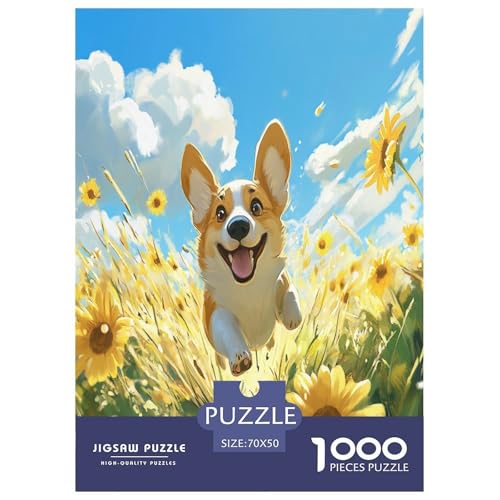 Corgi Puzzle 1000-teilige Schwer Puzzle Spielzeug Pädagogisches Spiel Impossible Herausforderungsspielzeug Für Erwachsene Kinder 70x50cm/1000pcs Corgi Puzzle 1000-teilige Schwer Puzzle Spielzeug Pädagogisches Spiel Impossible Herausforderungsspielzeug Für Erwachsene Kinder 70x50cm/1000pcs von LYJSMDAAA