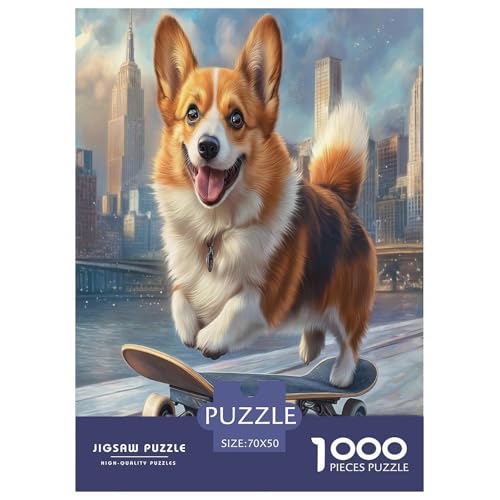 Corgi Puzzles 1000 Teile Schwer Puzzle Spielzeug Lernspiel Impossible Herausforderung Spielzeug Für Erwachsene Kinder 70x50cm/1000pcs Corgi Puzzles 1000 Teile Schwer Puzzle Spielzeug Lernspiel Impossible Herausforderung Spielzeug Für Erwachsene Kinder 70x50cm/1000pcs von LYJSMDAAA