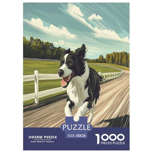 Der Border Collie Puzzles 1000 Teile Schwer Puzzle Spielzeug Lernspiel Impossible Herausforderung Spielzeug Für Erwachsene Und Kinder Ab 12 Jahren 38x26cm/1000pcs Der Border Collie Puzzles 1000 Teile Schwer Puzzle Spielzeug Lernspiel Impossible Herausforderung Spielzeug Für Erwachsene Und Kinder Ab 12 Jahren 38x26cm/1000pcs von LYJSMDAAA