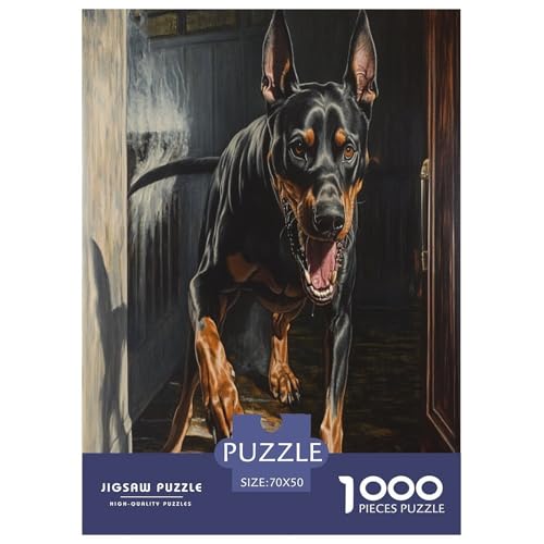 Doberman Puzzles 1000 Teile Schwer Puzzle Spielzeug Lernspiel Impossible Herausforderung Spielzeug Für Erwachsene Und Kinder Ab 14 Jahren 70x50cm/1000pcs Doberman Puzzles 1000 Teile Schwer Puzzle Spielzeug Lernspiel Impossible Herausforderung Spielzeug Für Erwachsene Und Kinder Ab 14 Jahren 70x50cm/1000pcs von LYJSMDAAA