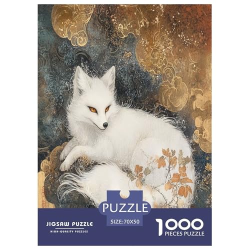 Fox Puzzle 1000 Teile Schwer Puzzle Spielzeug Pädagogisches Spiel Impossible Herausforderungsspielzeug Für Erwachsene Und Kinder in Bewährter 70x50cm/1000pcs von LYJSMDAAA