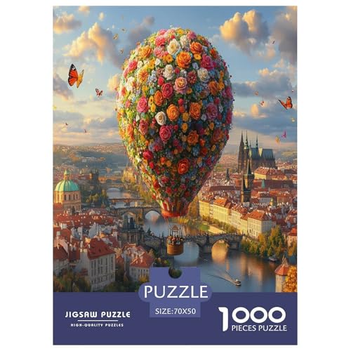 Heißluftballon Puzzle 1000-teilige Schwer Puzzle Spielzeug Lernspiel Impossible Herausforderungsspielzeug Für Erwachsene Und Kinder Ab 12 Jahren 70x50cm/1000pcs Heißluftballon Puzzle 1000-teilige Schwer Puzzle Spielzeug Lernspiel Impossible Herausforderungsspielzeug Für Erwachsene Und Kinder Ab 12 Jahren 70x50cm/1000pcs von LYJSMDAAA