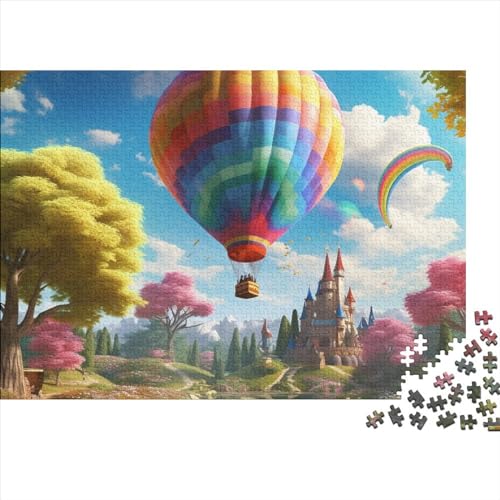 Hot Air Balloon Puzzle - 1000 Pieces Premium Quality Jigsaw Puzzle for Adults and Children from 14 Years 2-in-1 Special Edition with Pädagogische Spiele Motifs von LYJSMDAAA