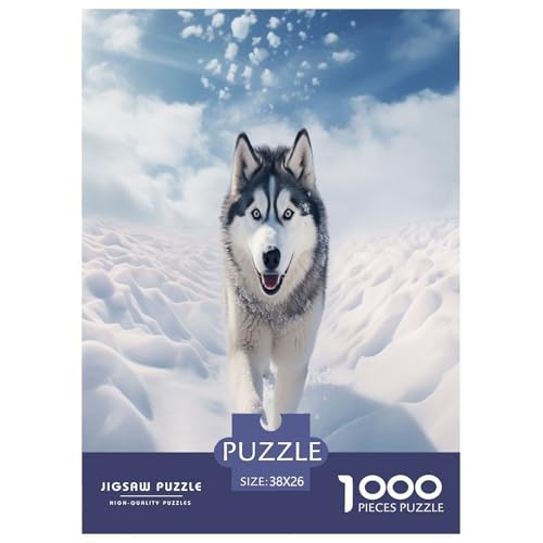 Husky Puzzle 1000-teilige Schwer Puzzle Spielzeug Lernspiel Impossible Herausforderungsspielzeug Für Erwachsene Kinder 38x26cm/1000pcs Husky Puzzle 1000-teilige Schwer Puzzle Spielzeug Lernspiel Impossible Herausforderungsspielzeug Für Erwachsene Kinder 38x26cm/1000pcs von LYJSMDAAA