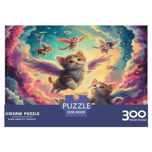 Nyan Katze Puzzle - 300 Pieces Premium Quality Jigsaw Puzzle for Adults and Children from 14 Years 2-in-1 Special Edition with Nachhaltige Spiele Motifs von LYJSMDAAA