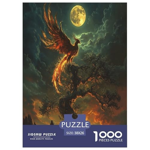 Phoenix Puzzle 1000 Teile Schwer Puzzle Spielzeug Lernspiel Impossible Herausforderung Spielzeug Für Erwachsene Und Kinder in Bewährter 38x26cm/1000pcs von LYJSMDAAA