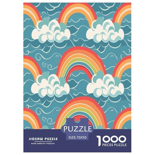 Regenbogen Puzzles 1000 Teile Schwer Puzzle Spielzeug Pädagogisches Spiel Impossible Herausforderung Spielzeug Für Erwachsene Kinder 70x50cm/1000pcs Regenbogen Puzzles 1000 Teile Schwer Puzzle Spielzeug Pädagogisches Spiel Impossible Herausforderung Spielzeug Für Erwachsene Kinder 70x50cm/1000pcs von LYJSMDAAA