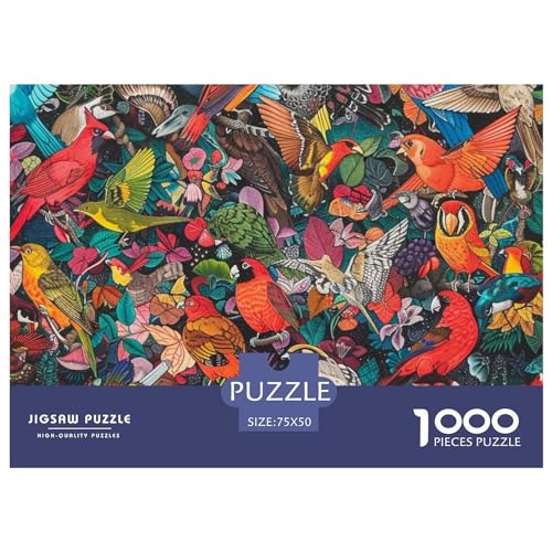 Regenbogen Tier Farbverlauf Puzzle 1000 Pieces Nachhaltige Spiele Jigsaw Puzzle for Adults and Children from 14 Years，Premium Quality Jigsaw Puzzle in Panorama Format von LYJSMDAAA