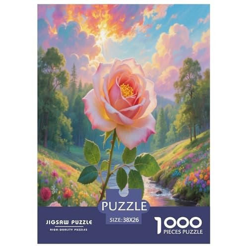Rose Puzzles 1000 Teile Schwer Puzzle Spielzeug Pädagogisches Spiel Impossible Herausforderungsspielzeug Für Erwachsene Und Kinder in Bewährter 38x26cm/1000pcs Rose Puzzles 1000 Teile Schwer Puzzle Spielzeug Pädagogisches Spiel Impossible Herausforderungsspielzeug Für Erwachsene Und Kinder in Bewährter 38x26cm/1000pcs von LYJSMDAAA