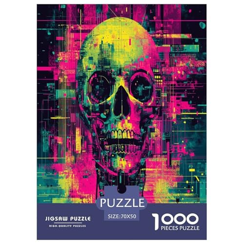Schädel Puzzle 1000-teilige Schwer Puzzle Spielzeug Pädagogisches Spiel Impossible Herausforderungsspielzeug Für Erwachsene Und Kinder in Bewährter 70x50cm/1000pcs Schädel Puzzle 1000-teilige Schwer Puzzle Spielzeug Pädagogisches Spiel Impossible Herausforderungsspielzeug Für Erwachsene Und Kinder in Bewährter 70x50cm/1000pcs von LYJSMDAAA