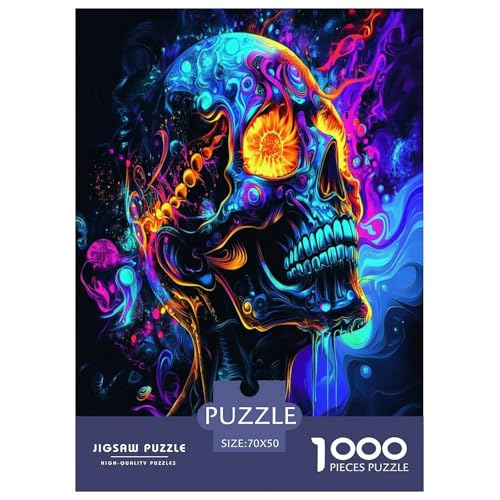 Schädel Puzzles 1000 Teile Schwer Puzzle Spielzeug Pädagogisches Spiel Impossible Herausforderung Spielzeug Für Erwachsene Kinder 70x50cm/1000pcs Schädel Puzzles 1000 Teile Schwer Puzzle Spielzeug Pädagogisches Spiel Impossible Herausforderung Spielzeug Für Erwachsene Kinder 70x50cm/1000pcs von LYJSMDAAA
