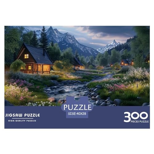 Seenide Häuschen 1000 Jigsaw Puzzle, Premium Quality, for Adults and Children from 12 Years Puzzle，Premium Quality Nachhaltige Spiele Jigsaw Puzzle in Panorama Format von LYJSMDAAA