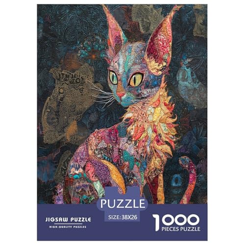 Sphinx Katze Puzzle 1000-teilige Schwer Puzzle Spielzeug Lernspiel Impossible Herausforderungsspielzeug Für Erwachsene Und Kinder Ab 14 Jahren 38x26cm/1000pcs Sphinx Katze Puzzle 1000-teilige Schwer Puzzle Spielzeug Lernspiel Impossible Herausforderungsspielzeug Für Erwachsene Und Kinder Ab 14 Jahren 38x26cm/1000pcs von LYJSMDAAA
