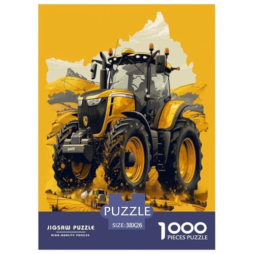 Traktor Puzzle 1000 Teile Schwer Puzzle Spielzeug Lernspiel Impossible Herausforderungsspielzeug Für Erwachsene Und Kinder Ab 12 Jahren 38x26cm/1000pcs von LYJSMDAAA