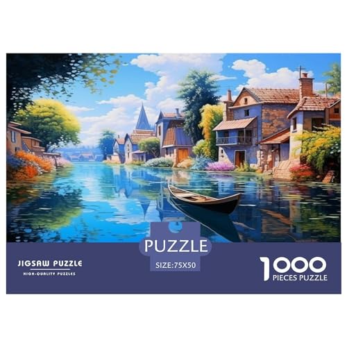 Venedig-Kanal-AnsichtJigsaw Puzzle, 1000 Pieces, Nachhaltige Spiele, Jigsaw Puzzle for Adults and Children Aged 14+，Premium Quality Jigsaw Puzzle in Panorama Format von LYJSMDAAA