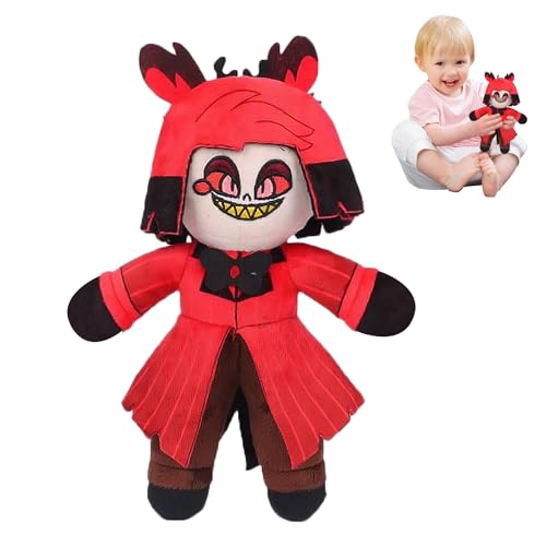 LYNBLY Hazbin Hotel Plush, Hazbin Hotel Kuscheltier, Niedlich Alastor Anime Figuren, Hazbin Hotel Anime Plush Toy für Kinder Und Erwachsene, Fans, Geburtstag Und Weihnachten von LYNBLY