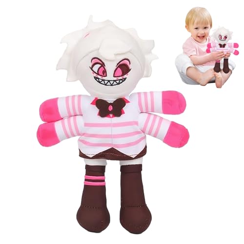 LYNBLY Hazbin Hotel Plüsch, Stuffed Plush Cartoon Toy, Puppenspielzeug für Kinder (White-haired Four-Handed Demon) von LYNBLY