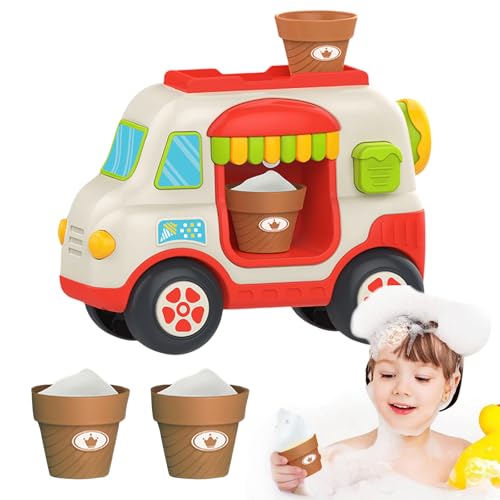LYNSAN Badewannenspielzeug Eiswagen Schaumeismaschine Bubble Ice Cream Maker Badespielzeug Baby Badewanne Spielzeug Seifenblasenmaschine Lustiges Geschenke für Baby Kinder Jungen Mädchen, Rot LYNSAN Badewannenspielzeug Eiswagen Schaumeismaschine Bubble Ice Cream Maker Badespielzeug Baby Badewanne Spielzeug Seifenblasenmaschine Lustiges Geschenke für Baby Kinder Jungen Mädchen, Rot von LYNSAN