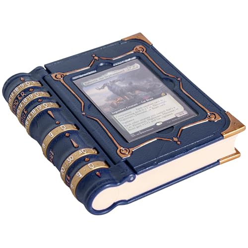 MTG Commander EDH Kommandozone/Tablett für Magic The Gathering – Command Zone Tray mit Schadens, Zauber & Lebenszählern. Würfel & Token im Inneren Aufbewahren – MTG Zubehör Geschenk. (Blau) von LYNX