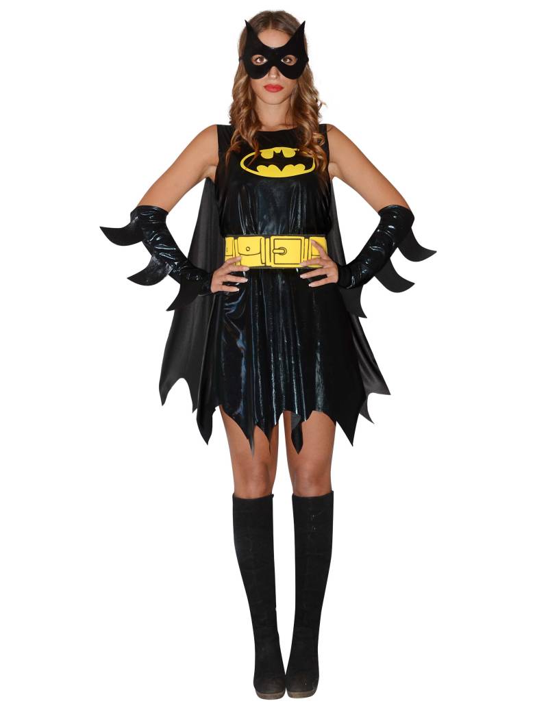 Offizielles Batgirl-Damenkostüm schwarz-gelb von KARNEVAL-MEGASTORE