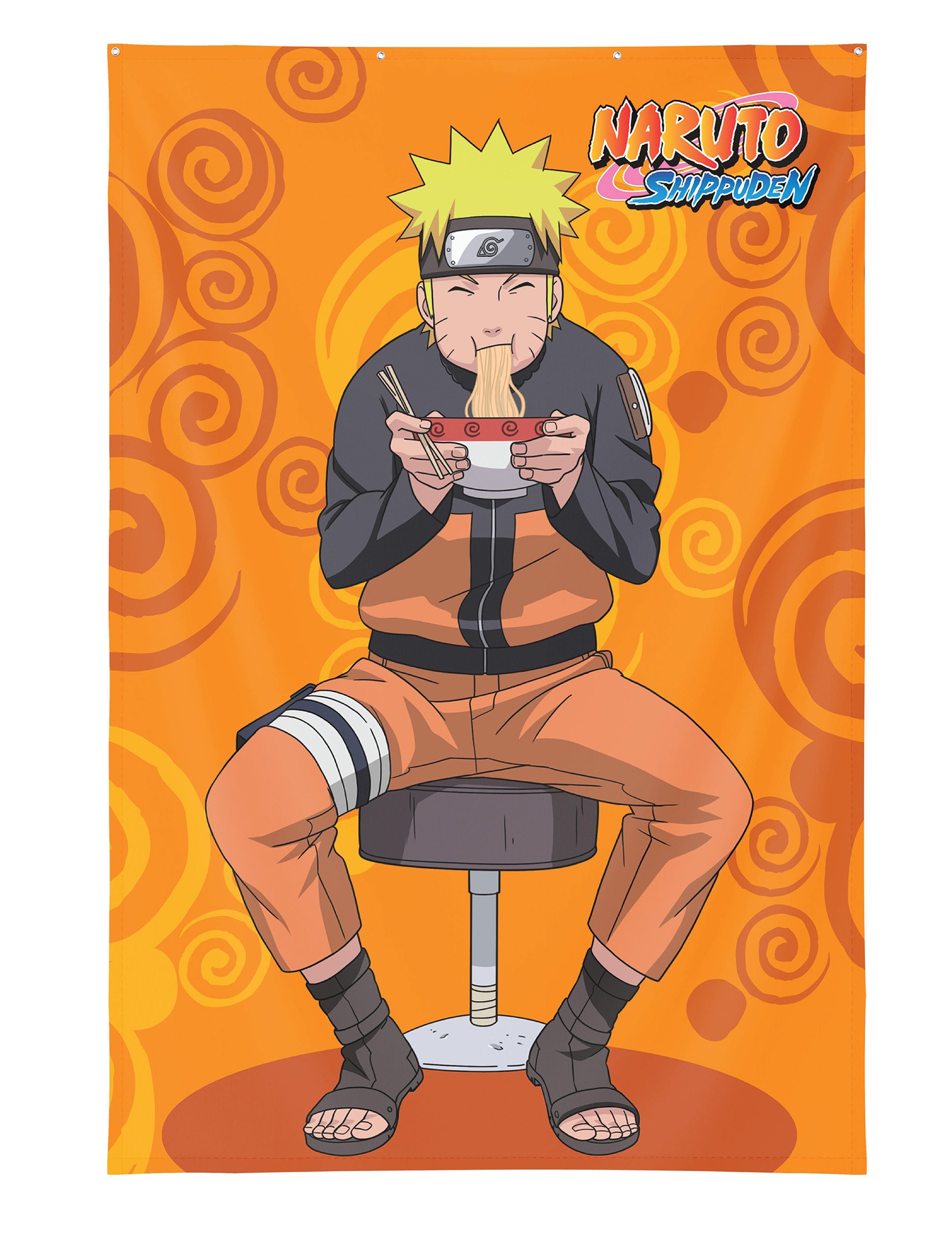 Wanddeko Naruto Shippuden 125×85 cm mit Metallösen von LYO