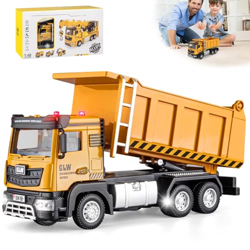 Baustellen Fahrzeuge Metall Kunststoff Lastwagen, 1:40 Metall Baufahrzeuge LKW Auto Spielzeug Kinder Baustellenfahrzeuge mit Sound und Licht Lastwagen Bagger Spielzeug Geschenk Jungen 3 4 5 6 Jahre Baustellen Fahrzeuge Metall Kunststoff Lastwagen, 1:40 Metall Baufahrzeuge LKW Auto Spielzeug Kinder Baustellenfahrzeuge mit Sound und Licht Lastwagen Bagger Spielzeug Geschenk Jungen 3 4 5 6 Jahre von LYPPUL