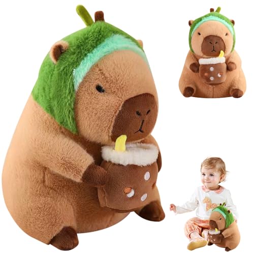 LYPPUL 35cm Capybara Plüschtier, Niedliche Capybara Kuscheltier, Realistisches Capybara Stofftier, Capybara Plüsch Kissen, Weiche Gefüllte Capybara Spielzeug Geburtstagsgeschenk für Home Deko Kinder LYPPUL 35cm Capybara Plüschtier, Niedliche Capybara Kuscheltier, Realistisches Capybara Stofftier, Capybara Plüsch Kissen, Weiche Gefüllte Capybara Spielzeug Geburtstagsgeschenk für Home Deko Kinder von LYPPUL