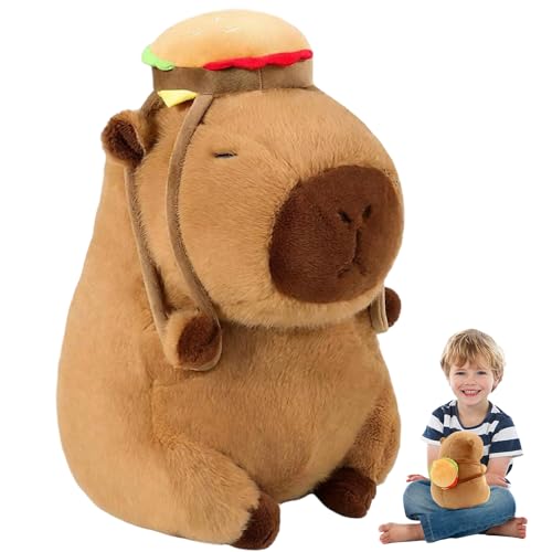 LYPPUL Capybara Kuscheltier, Capybara Plüschtier, Niedliche Capybara Kuscheltier, Niedliche Capybara, Stofftier Capybara Geschenk für Kinder Jungen und Mädchen, als Dekoration, Kissen (25CM) von LYPPUL