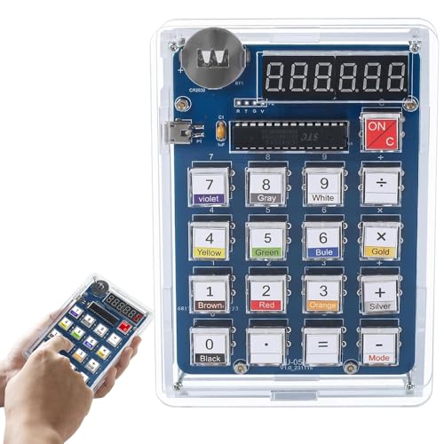 LYPPUL DIY Lötübungsset, 6 Ziffern Lötprojekt Kit, Display Taschenrechner DIY Löt Bausatz kit mit Display, Elektronische Kits für Löten Erwachsene Studenten Wissenschaft Bildung Spaß Löten Lernen Set LYPPUL DIY Lötübungsset, 6 Ziffern Lötprojekt Kit, Display Taschenrechner DIY Löt Bausatz kit mit Display, Elektronische Kits für Löten Erwachsene Studenten Wissenschaft Bildung Spaß Löten Lernen Set von LYPPUL