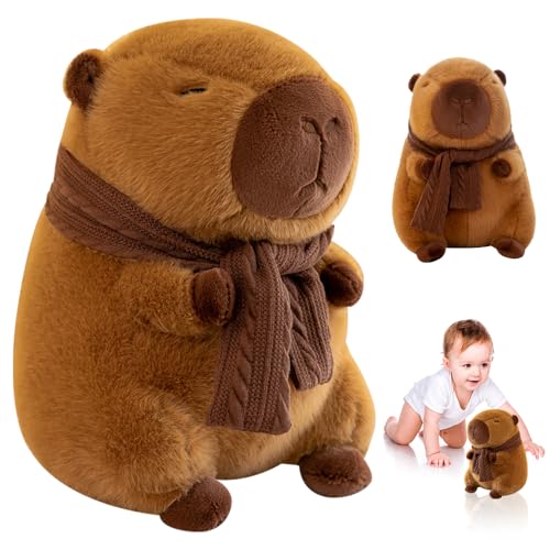 LYPPUL Plüschtier Capybara, 25CM Stofftier Kawaii Capybara, Cartoon Capybara Kuscheltier, Capybara Stofftier, Plüsch Capybara Kissen Geburtstagsgeschenk für Home Deko Kinder LYPPUL Plüschtier Capybara, 25CM Stofftier Kawaii Capybara, Cartoon Capybara Kuscheltier, Capybara Stofftier, Plüsch Capybara Kissen Geburtstagsgeschenk für Home Deko Kinder von LYPPUL