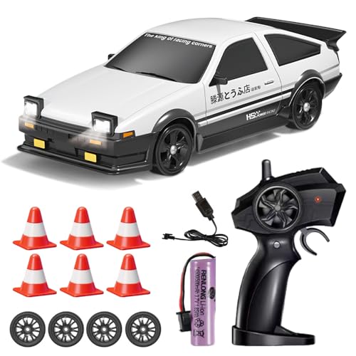 LYPPUL RC Drift Car, 1:24 Ferngesteuertes Auto, 4WD Spielzeugauto, 2,4 GHz Ferngesteuertes Rennauto, 18 km/h Mini RC Auto mit Arbeitsscheinwerfern Jungen Mädchen im Alter 4+ und Erwachsene LYPPUL RC Drift Car, 1:24 Ferngesteuertes Auto, 4WD Spielzeugauto, 2,4 GHz Ferngesteuertes Rennauto, 18 km/h Mini RC Auto mit Arbeitsscheinwerfern Jungen Mädchen im Alter 4+ und Erwachsene von LYPPUL
