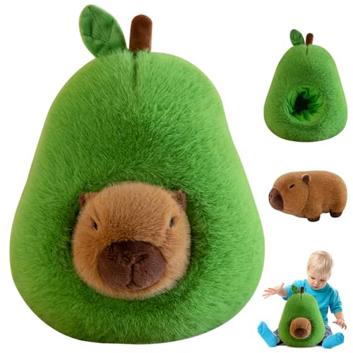 LYPPUL Simulation Capybara Plüschtier, 35cm Niedlichen Capybara Kuscheltier, Avocado Capybara Plushie Super Weiche Gefüllte Spielzeug Plüsch Stofftierpuppe Geburtstags Geschenk für Kinder LYPPUL Simulation Capybara Plüschtier, 35cm Niedlichen Capybara Kuscheltier, Avocado Capybara Plushie Super Weiche Gefüllte Spielzeug Plüsch Stofftierpuppe Geburtstags Geschenk für Kinder von LYPPUL